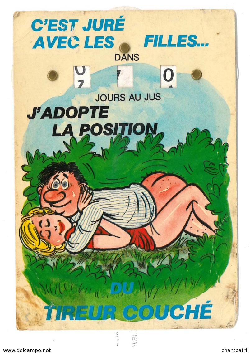 C'est Juré Avec Les Filles ... J'adopte La Position Du Tireur Couché - 6732 - Humour