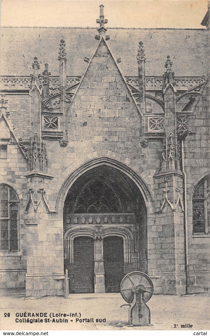 44 - GUERANDE - Collégiale St-Aubin - Portail Sud - Guérande