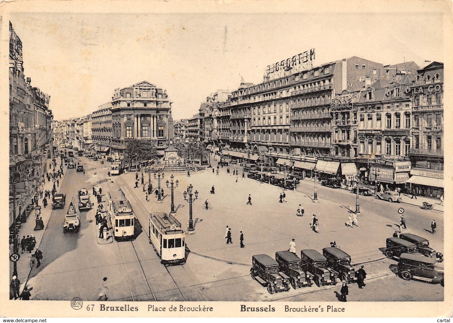 CPM - BRUXELLES - Place De Brouckère - Marktpleinen, Pleinen