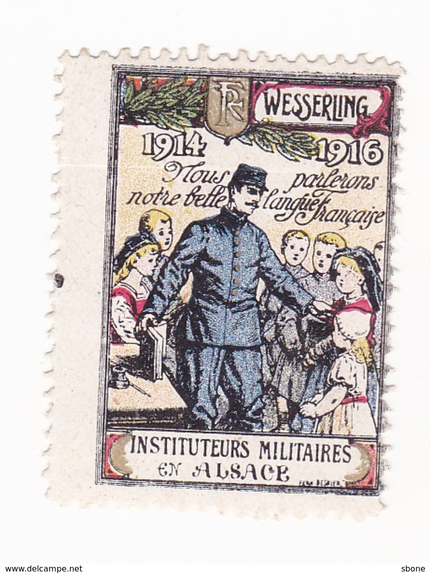 Vignette Militaire Delandre - Instituteurs Militaires D'Alsace - Wesserling - Military Heritage