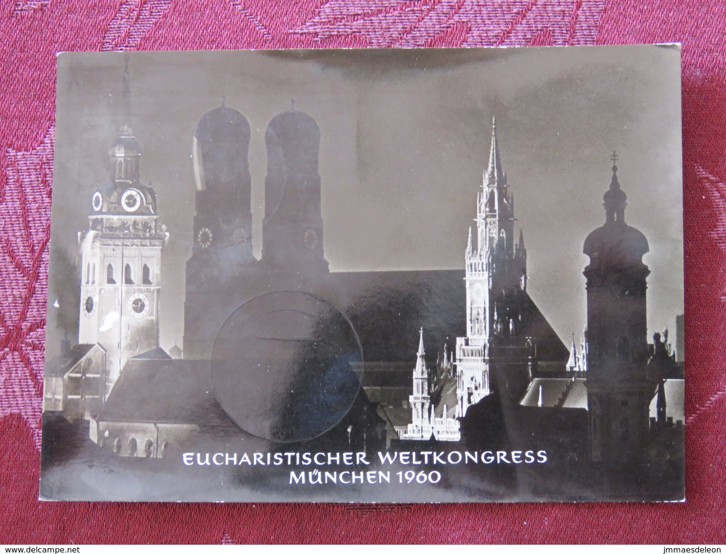 Germany 1960 FDC Cancel Eucharistic World Congress On Maxicard " Munchen Church And Town Hall" - Briefe U. Dokumente