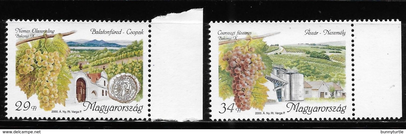 Hungary 2000 Grapes And Wine Producing Area MNH - Unused Stamps