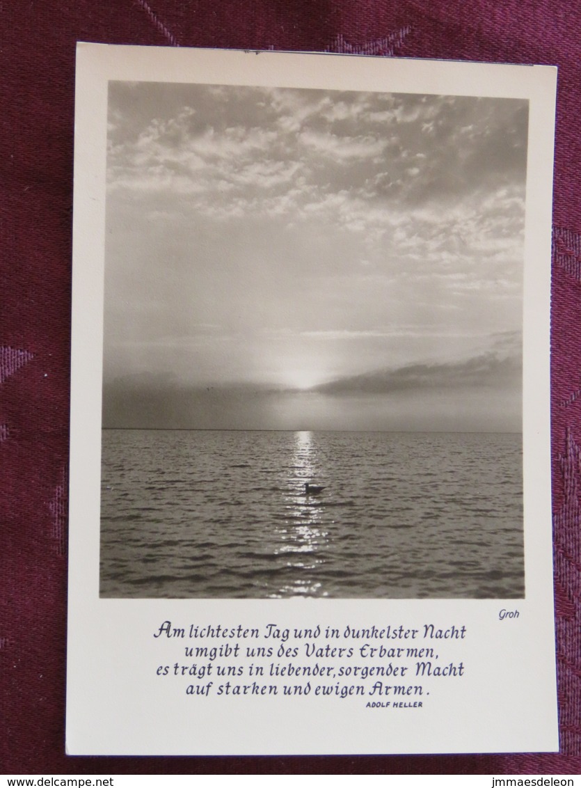 Germany 1963 Special Cancel On Postcard " Sunset On Sea " Neviges To Urmitz - Fairy Tales - Briefe U. Dokumente