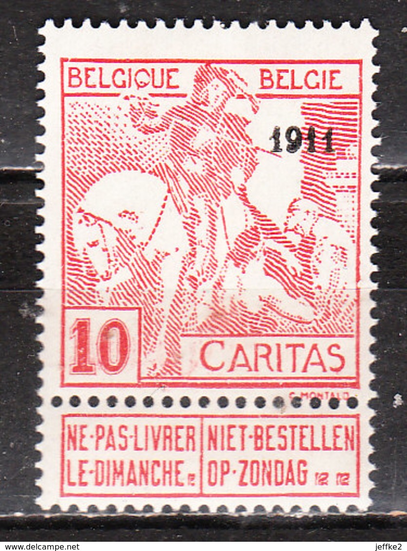 98**  Caritas Surchargé 1911 - Bonne Valeur - MNH** - COB 45 - Vendu à 13.50% Du COB!!!! - 1910-1911 Caritas