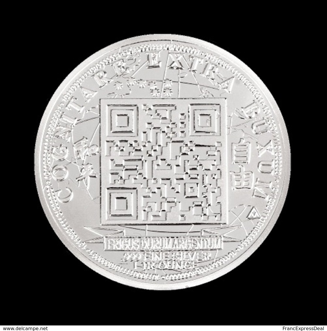 1 Pièce Plaquée ARGENT ( SILVER Plated Coin ) - Quarter Bitcoin BTC - Other & Unclassified