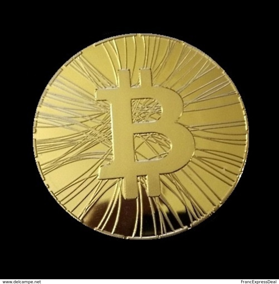 1 Pièce Plaquée OR ( GOLD Plated Coin ) - Bitcoin Antana BTC - Other & Unclassified