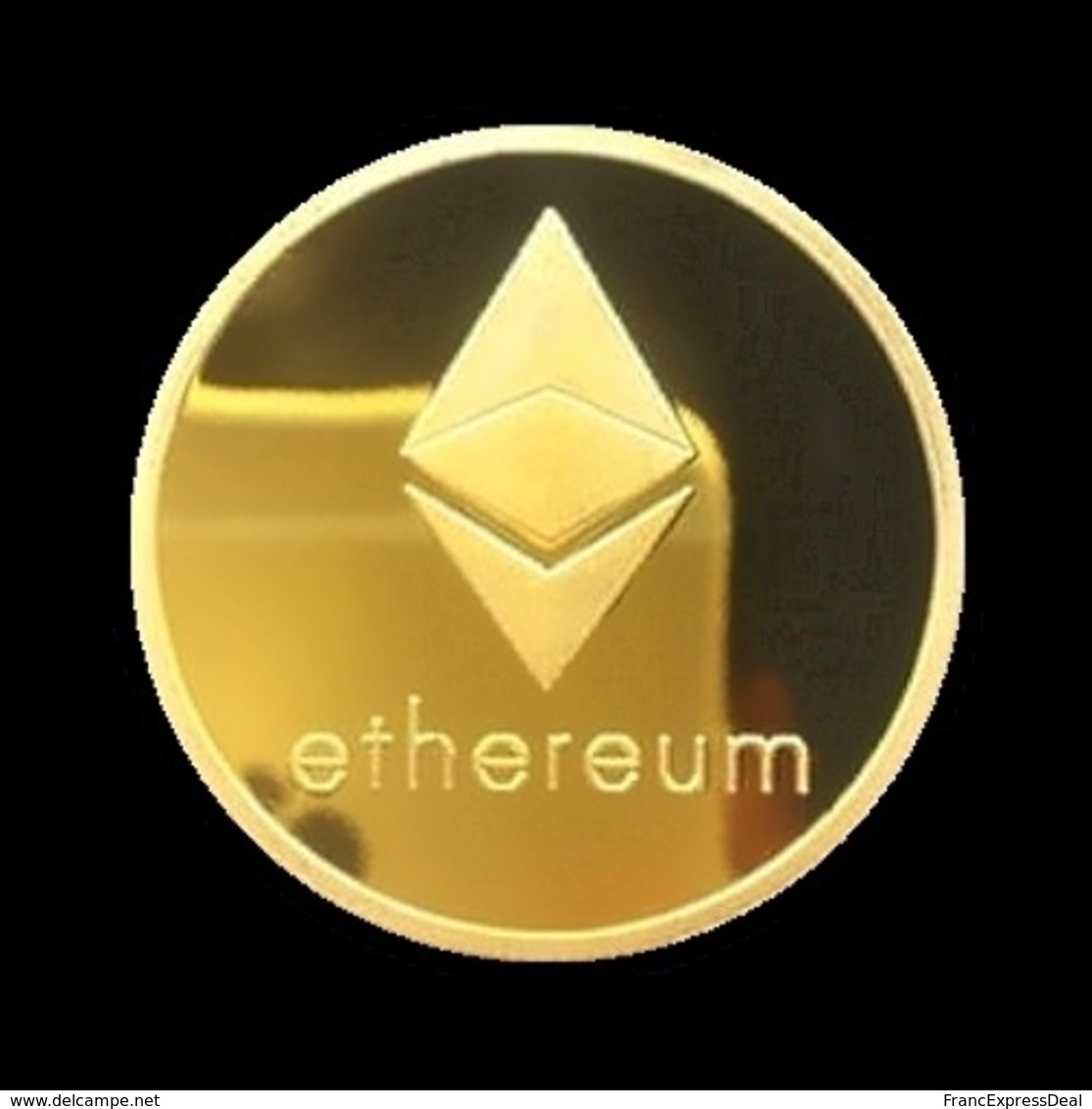 1 Pièce Plaquée OR ( GOLD Plated Coin ) - Ethereum ETH ( Ref 1 ) - Other & Unclassified