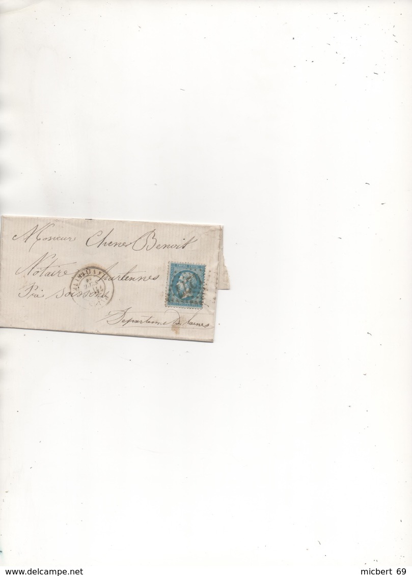 Lot  MAI:  Lettre - 1849-1876: Classic Period