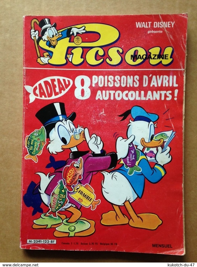 Disney - Picsou Magazine ° Année 1982 - N°122 (avec Grand Défaut D'usure) - Picsou Magazine