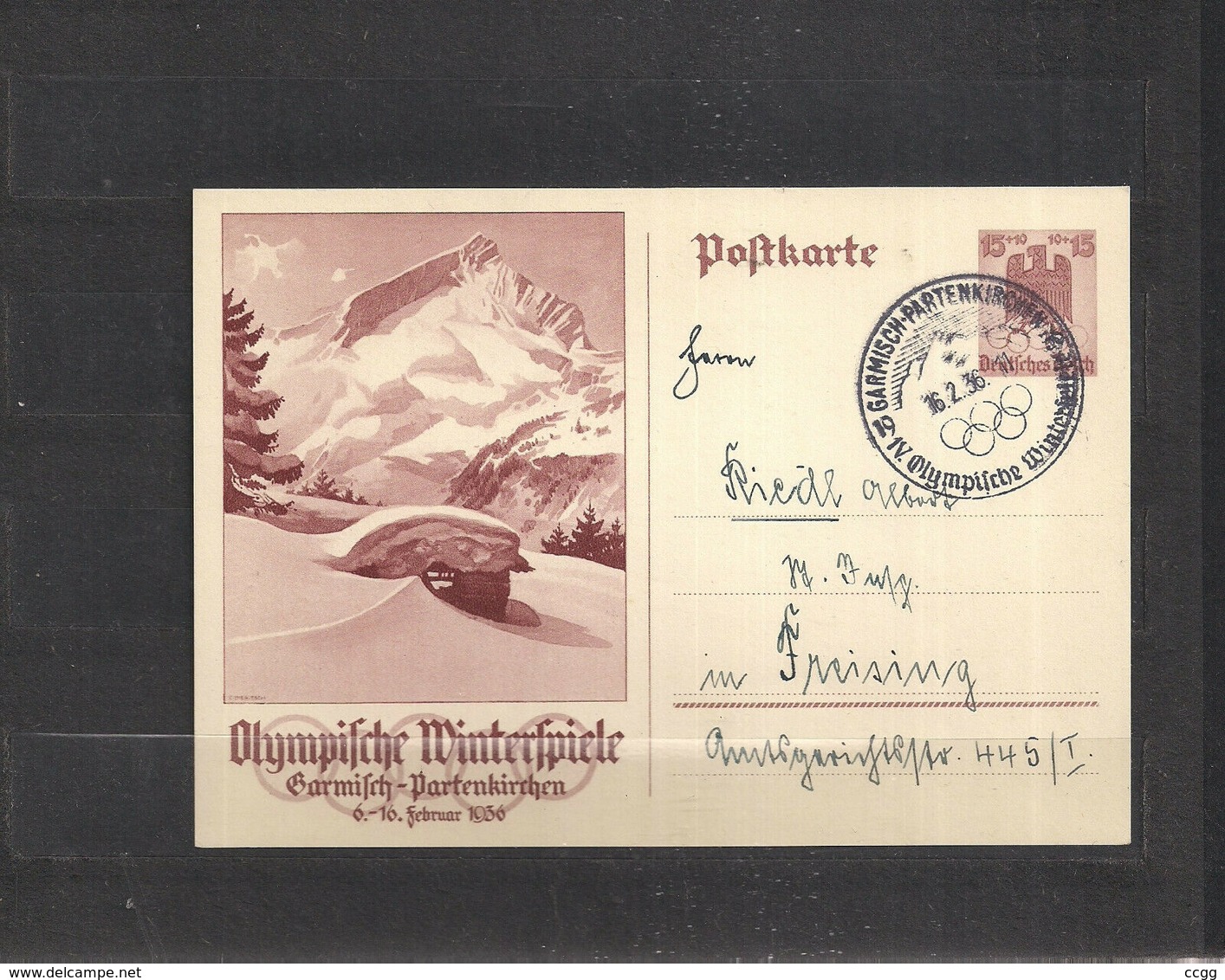 Olympische Spelen  1936 , Deutsche Reich - Winter 1936: Garmisch-Partenkirchen