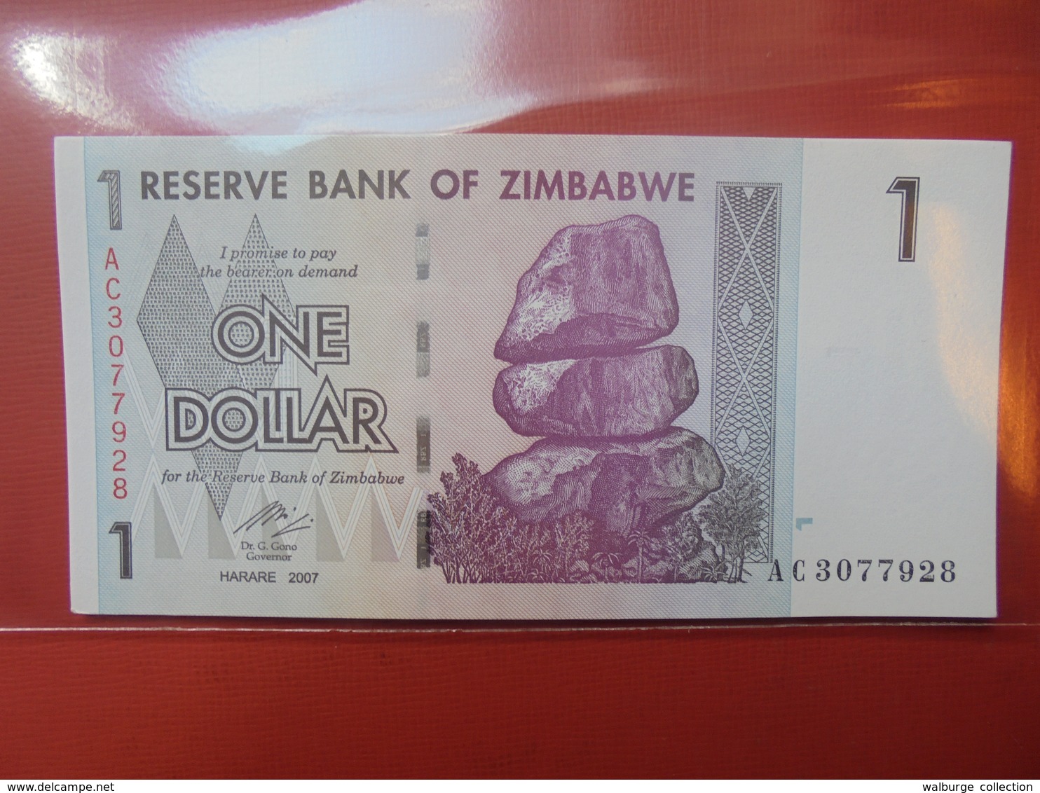 ZIMBABWE 1$ 2007 PEU CIRCULER/NEUF - Zimbabwe