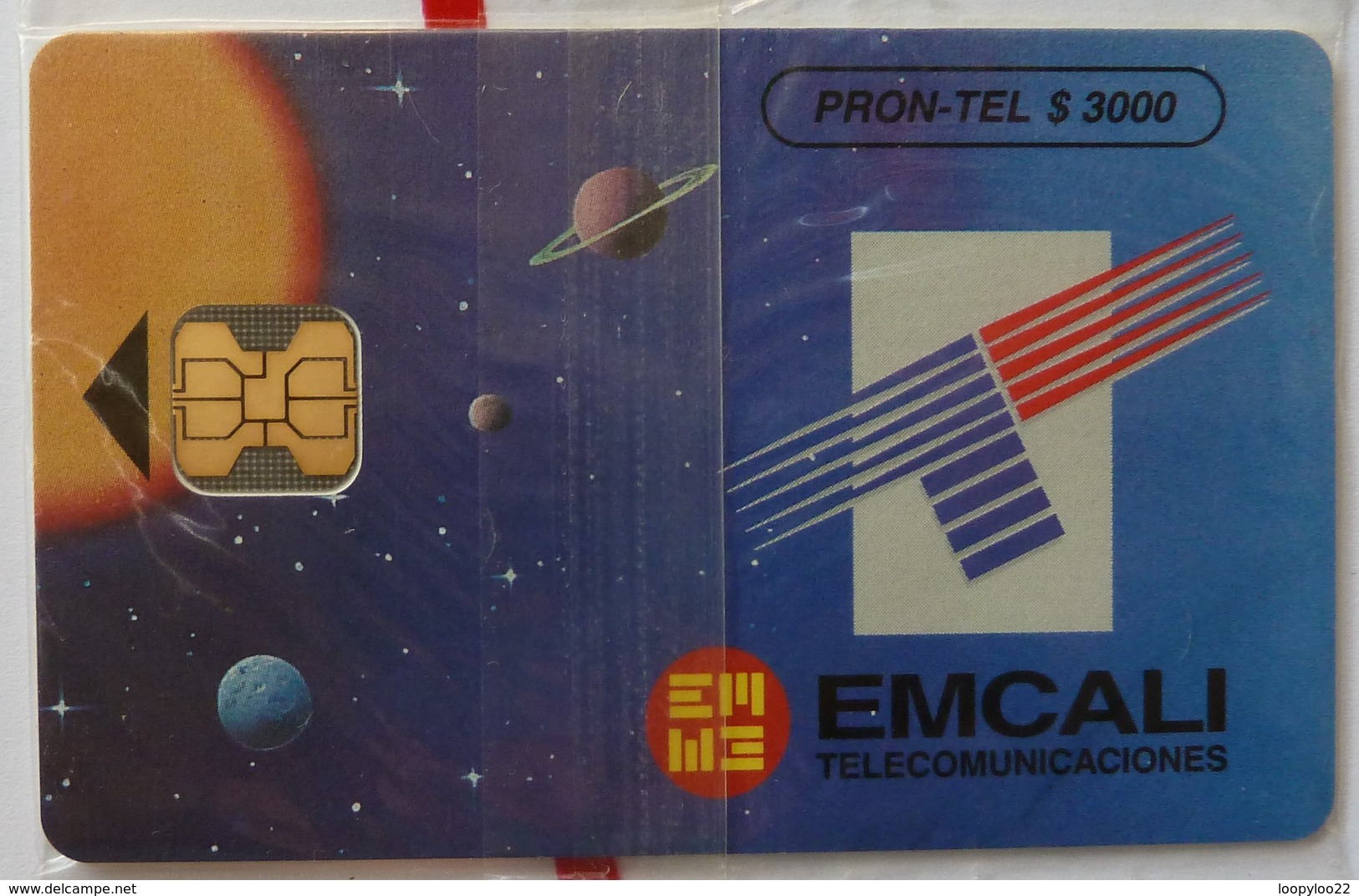 COLUMBIA - Chip - $3000 - Emcali - 06/95 - 5000ex - Mint Blister - Colombia