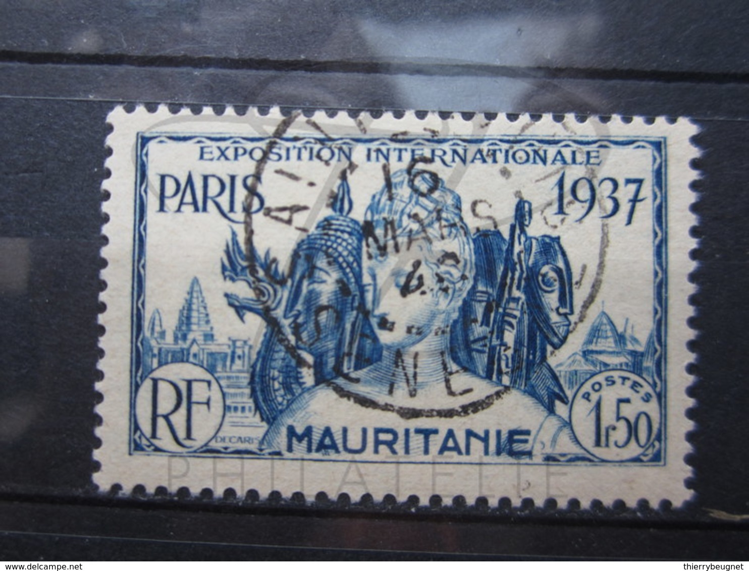 VEND BEAU TIMBRE DE MAURITANIE N° 71 , OBLITERATION " SAINT-LOUIS - SENEGAL " !!! - Used Stamps