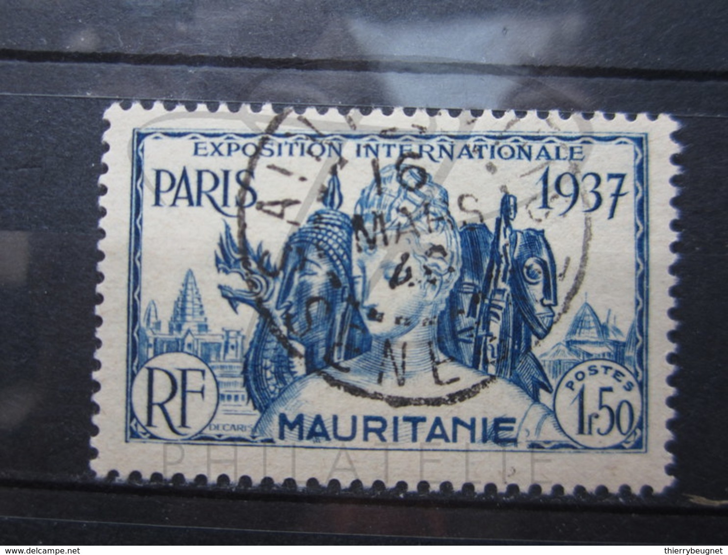 VEND BEAU TIMBRE DE MAURITANIE N° 71 , OBLITERATION " SAINT-LOUIS - SENEGAL " !!! - Oblitérés