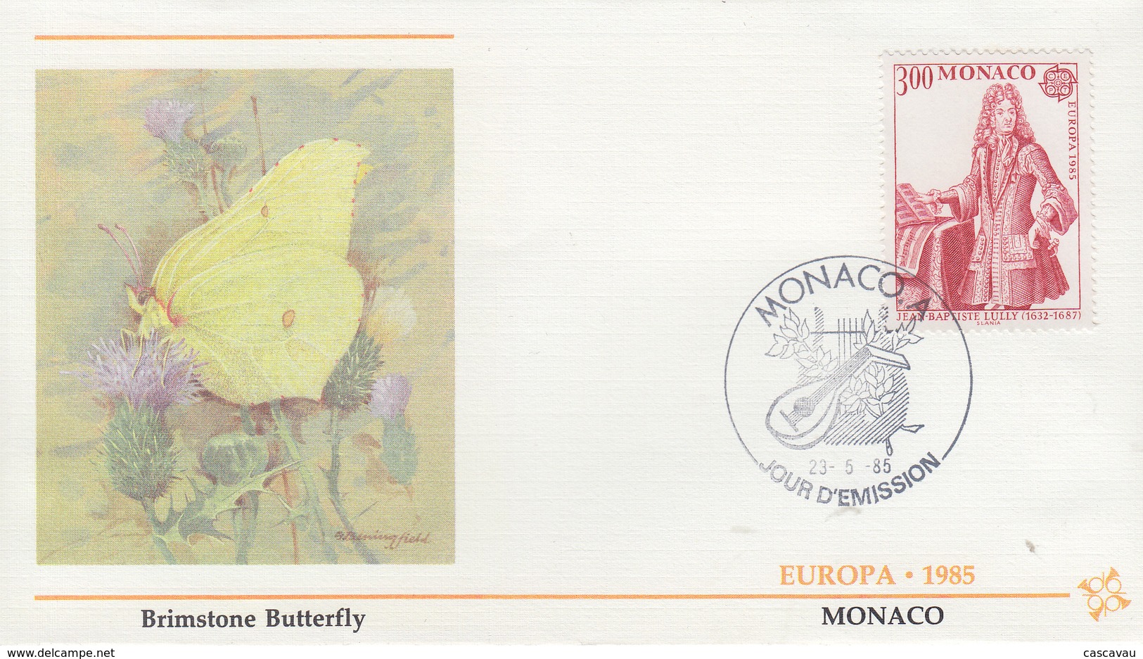 Enveloppe  FDC  1er  Jour   MONACO   EUROPA    1985 - 1985