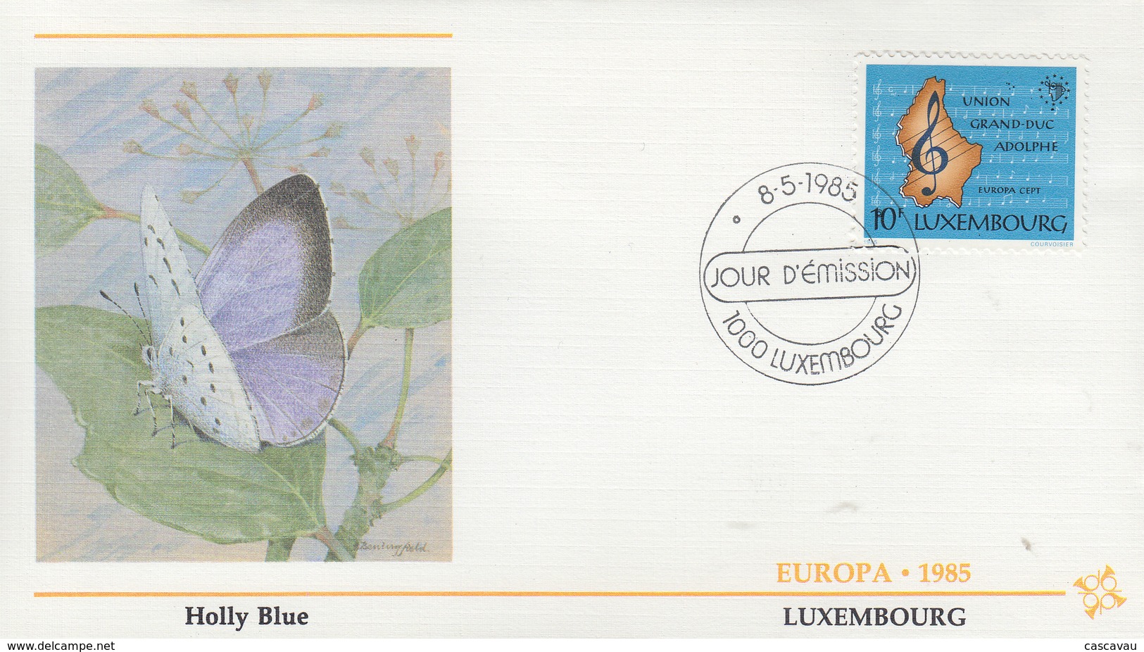 Enveloppe  FDC  1er  Jour   LUXEMBOURG   EUROPA    1985 - 1985