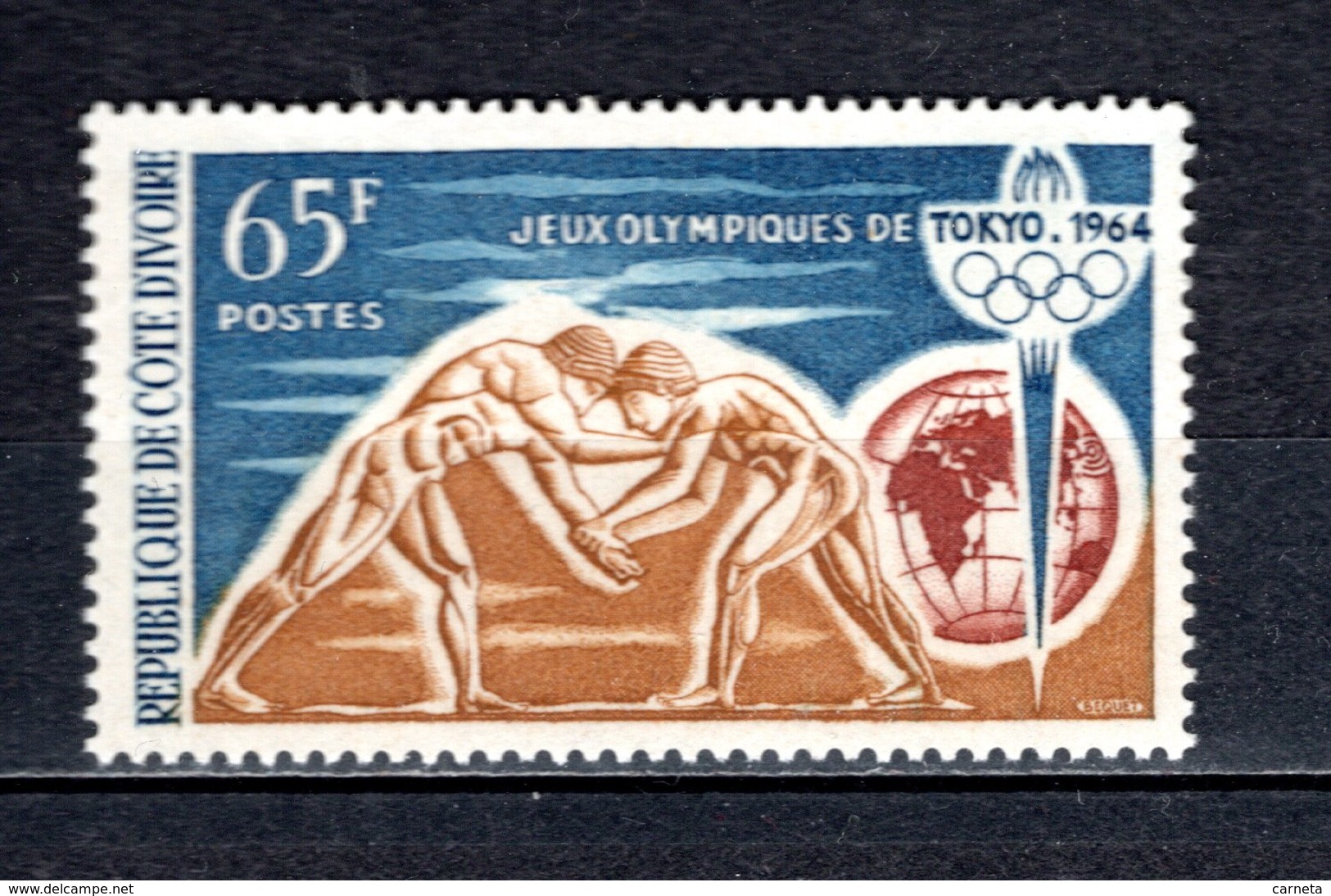 COTE D'IVOIRE N° 226  NEUF SANS CHARNIERE COTE 2.50€  JEUX OLYMPIQUES TOKYO - Ivory Coast (1960-...)