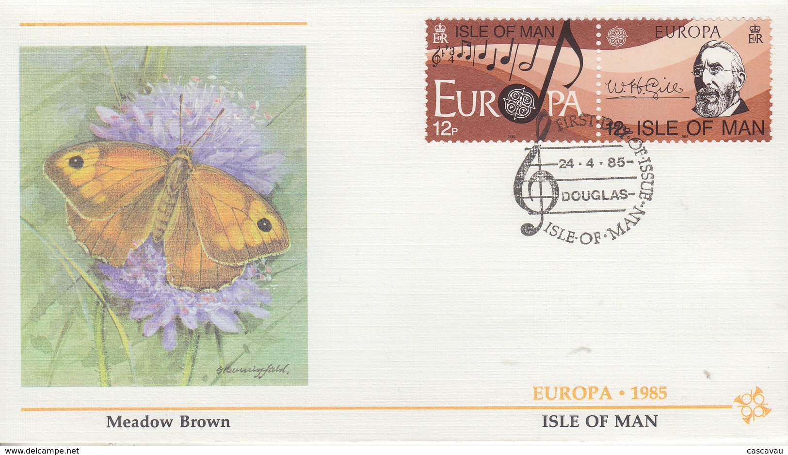 Enveloppe  FDC  1er  Jour    ILE  DE  MAN    EUROPA    1985 - 1985