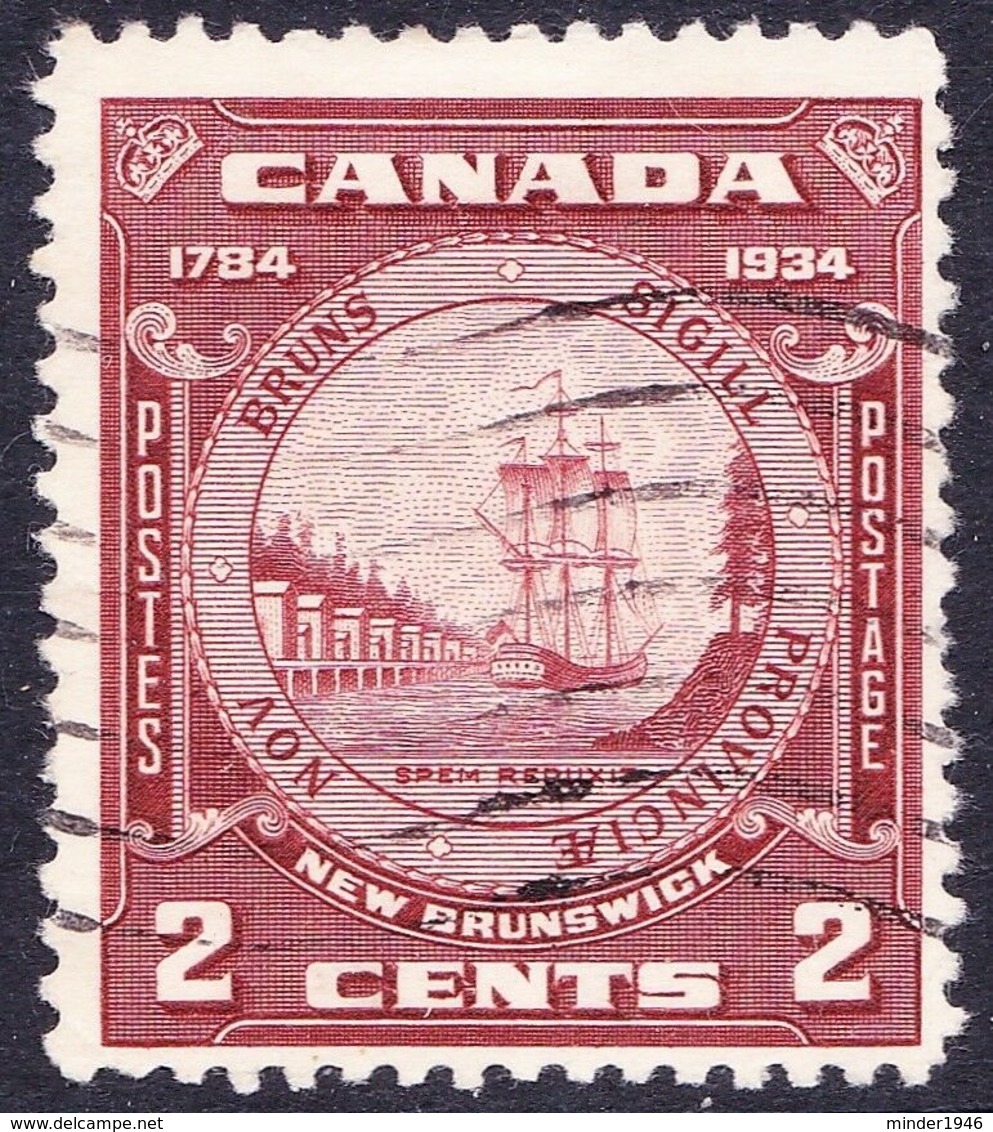 CANADA 1934 2c Red-Brown 150th Ann Of The Province Of Brunswick SG334 Used - Used Stamps