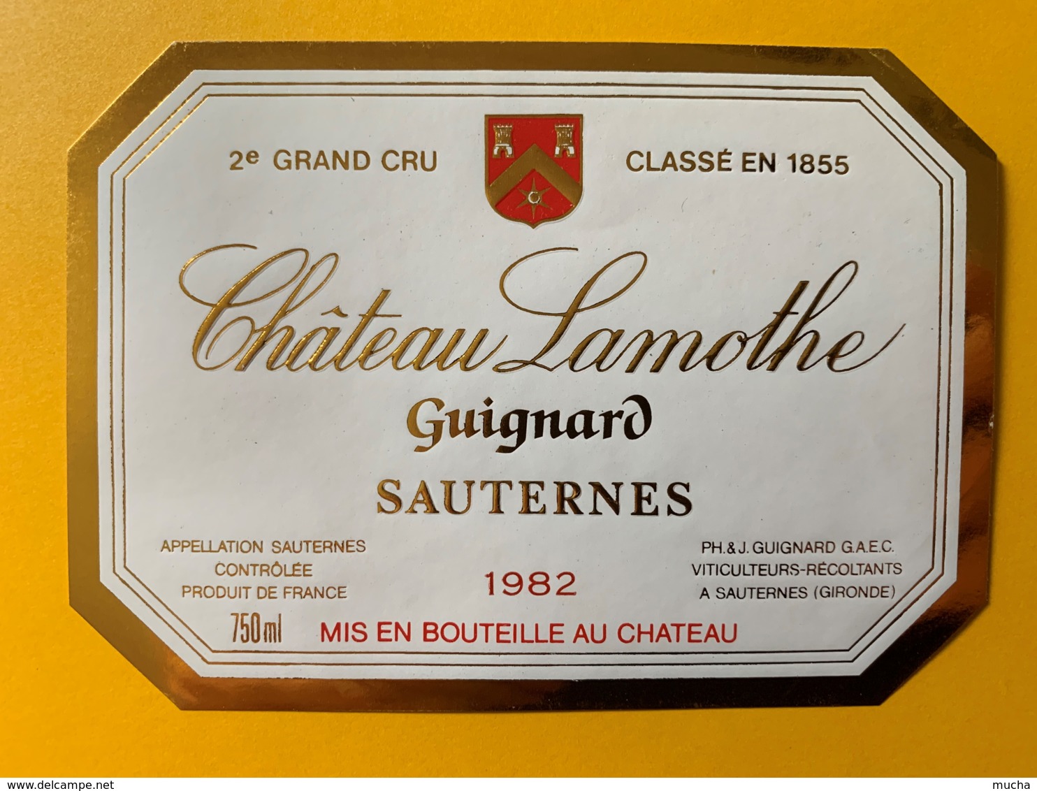 10388 - Château Lamothe  Guignard 1982 Sauternes - Bordeaux