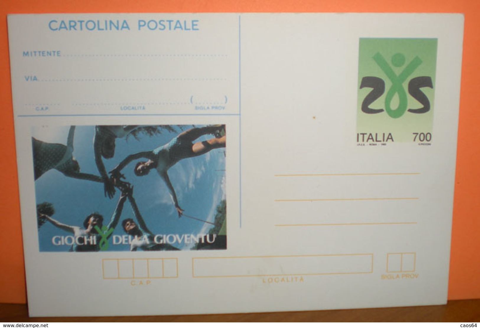 1993 Italia Giochi Della Gioventù Lire 700 Intero Postale Cartolina - Interi Postali