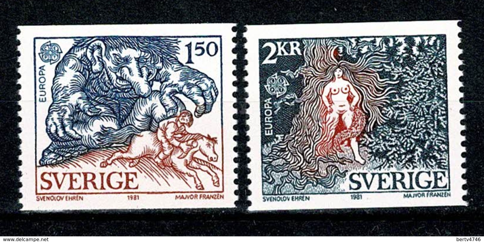 Sverige 1981  EUROPA  Yv 1123/1124**  MNH Cat. Yv. € 3,00 - Neufs