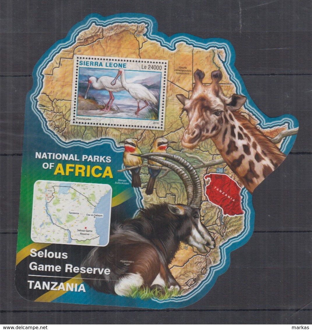 W224. Sierra Leone - MNH - 2016 - Fauna - Wild Animals - Parks Selous - Bl - Autres & Non Classés