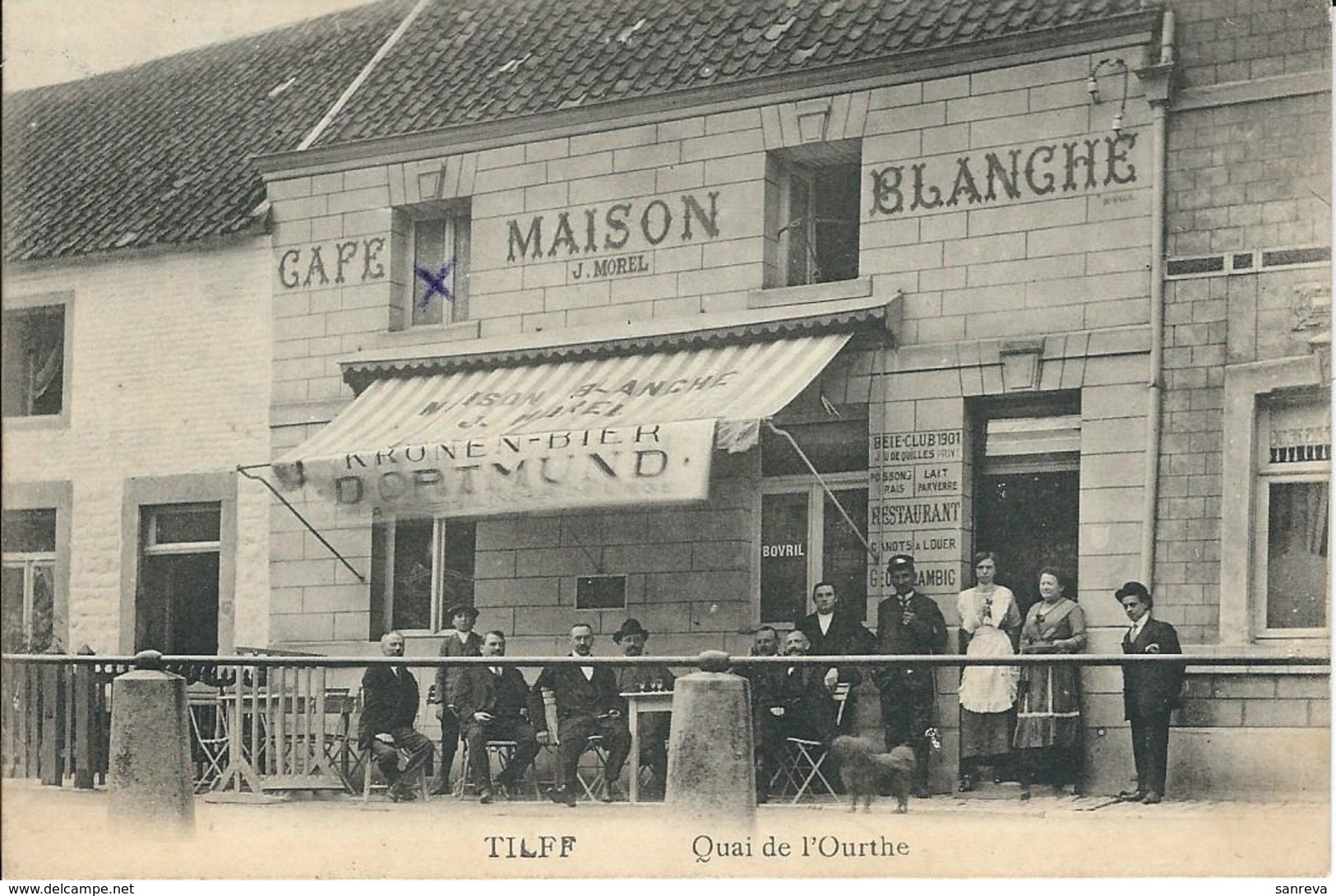 Tilff - Quai De L'Ourthe   (Café Maison Blanche, Terrasse) - Esneux