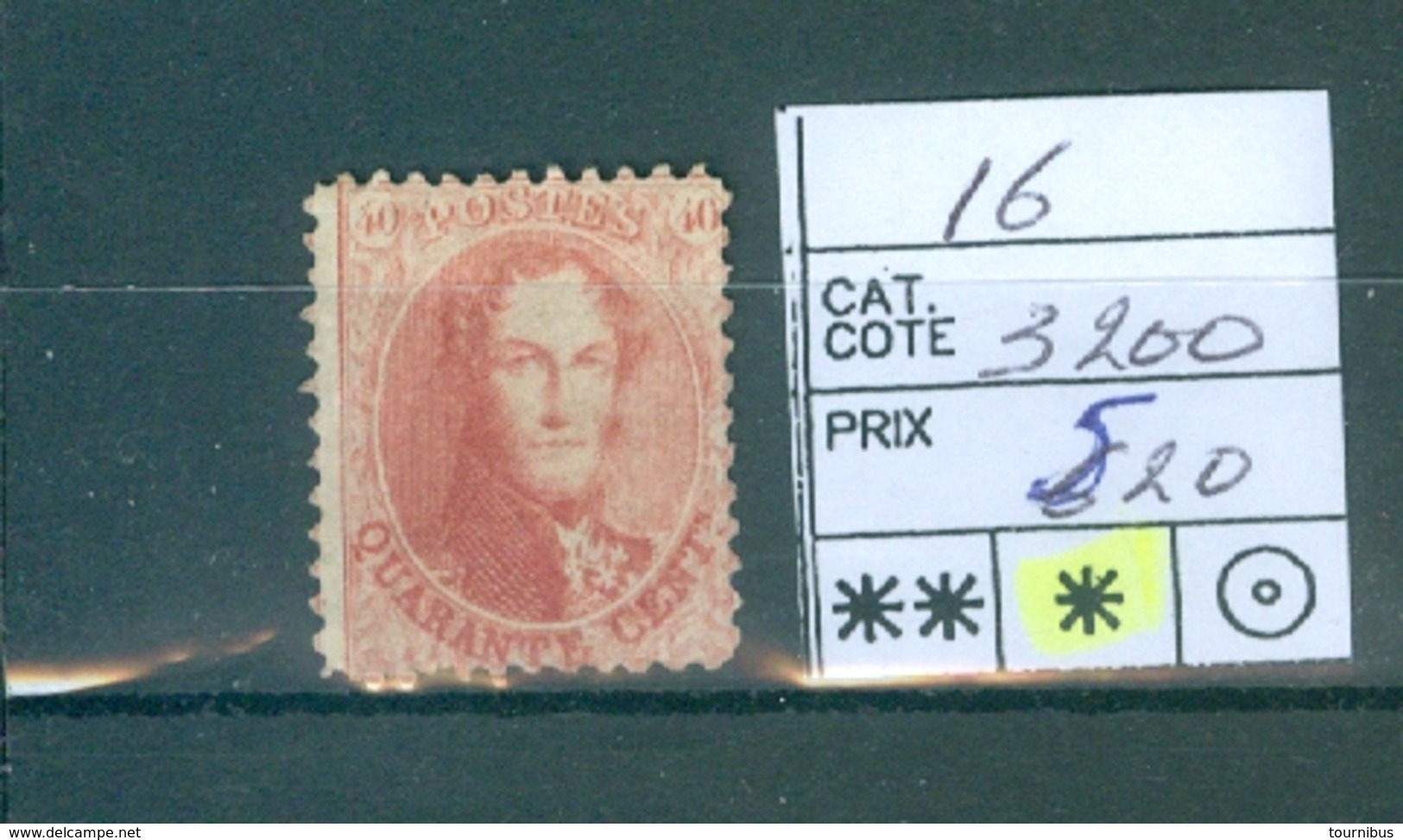 16-1 X Côte 3350€ - 1863-1864 Médaillons (13/16)