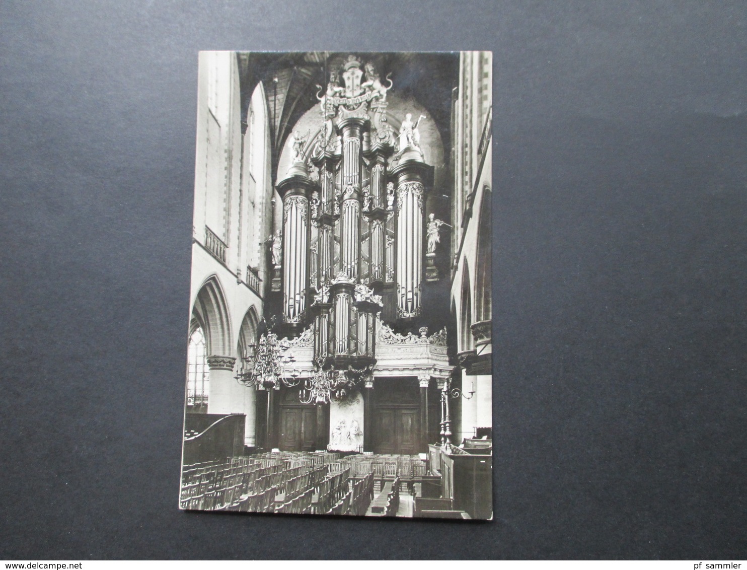 Niederlande AK Nach Belgien Mit 2 Nachporto Marken Rotstift T5 Haarlem Grote Of St. Bavokerk Orgel - Briefe U. Dokumente
