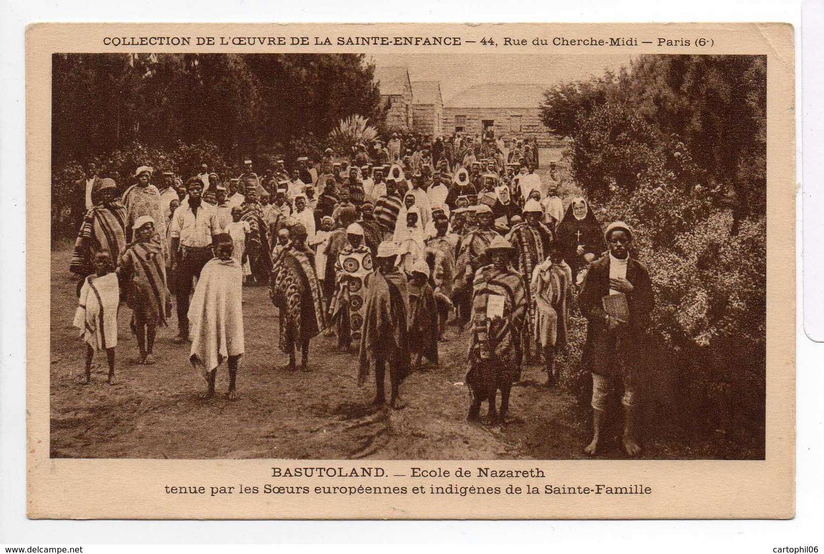 - CPA BASUTOLAND (Lesotho) - Ecole De Nazareth Tenue Par Les Soeurs De La Sainte-Famille (belle Animation) - - Lesotho