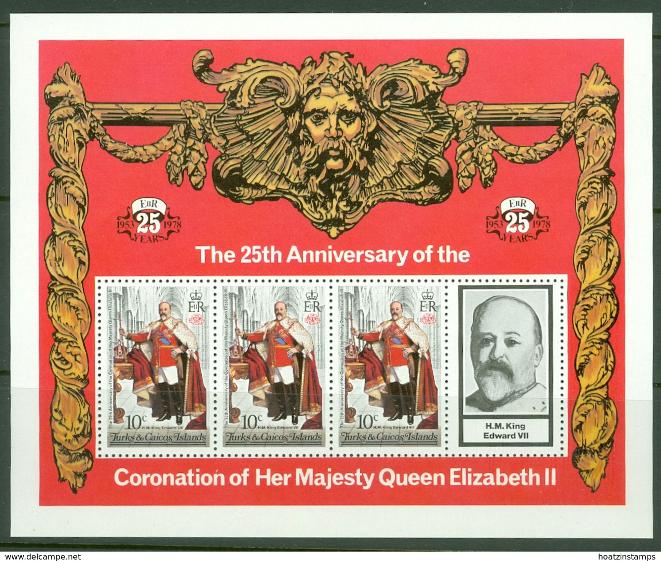 Turks & Caicos Is: 1978   25th Anniv Of The Coronation  MNH Sheetlets (x3) - Turks And Caicos