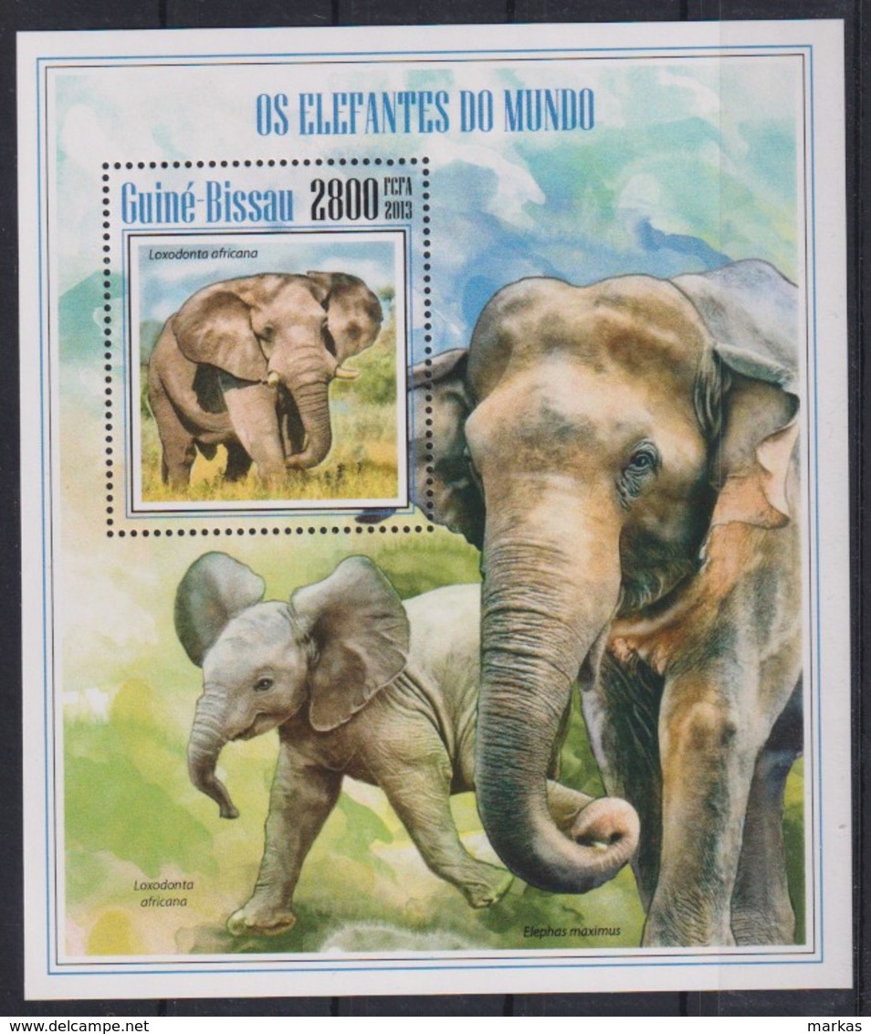 C229. Guinea-Bissau - MNH - 2013 - Nature - Animals - Elephants - Bl. - Autres & Non Classés