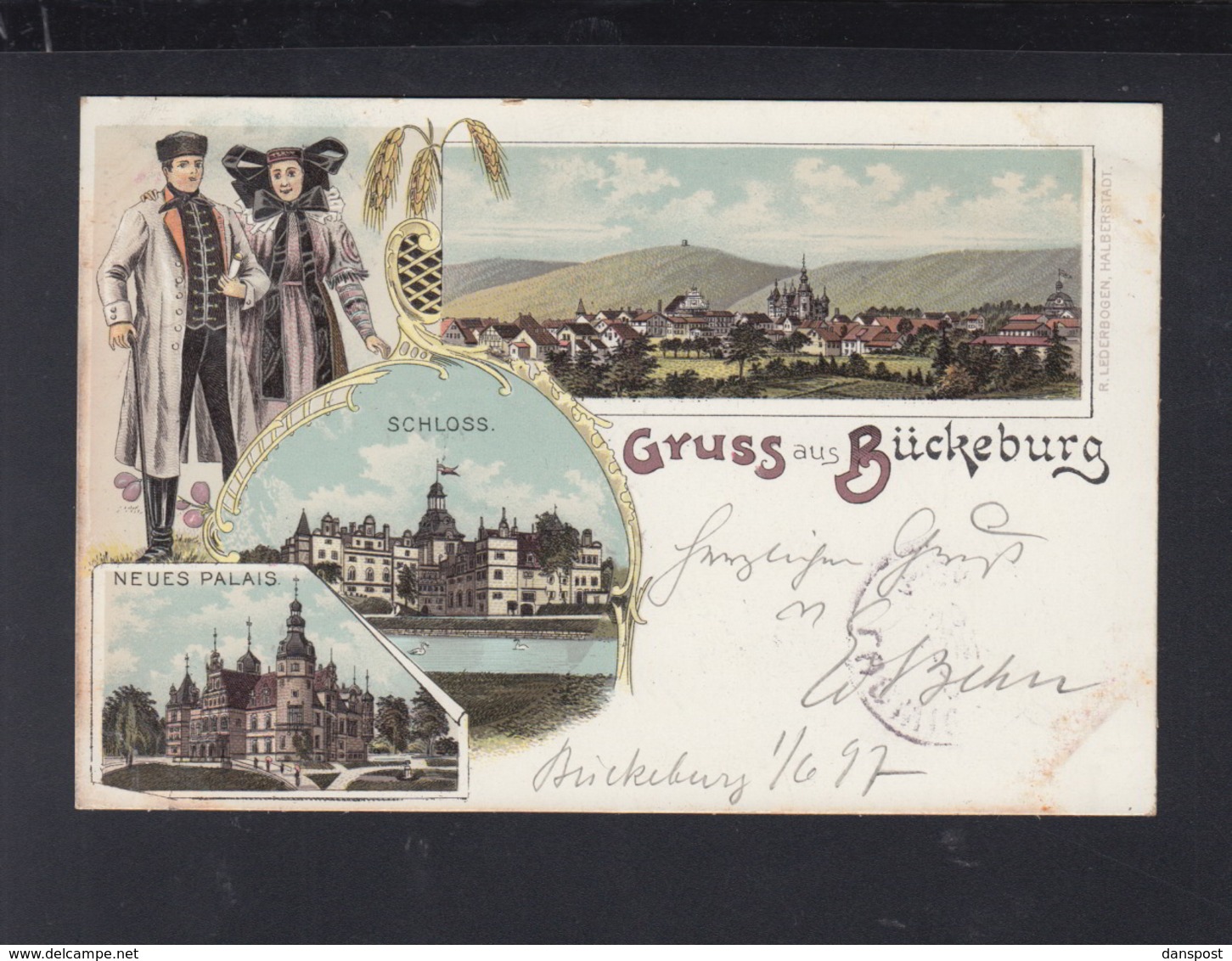 Dt. Reich Litho-AK Gruß Aus Bückeburg 1897 - Bueckeburg