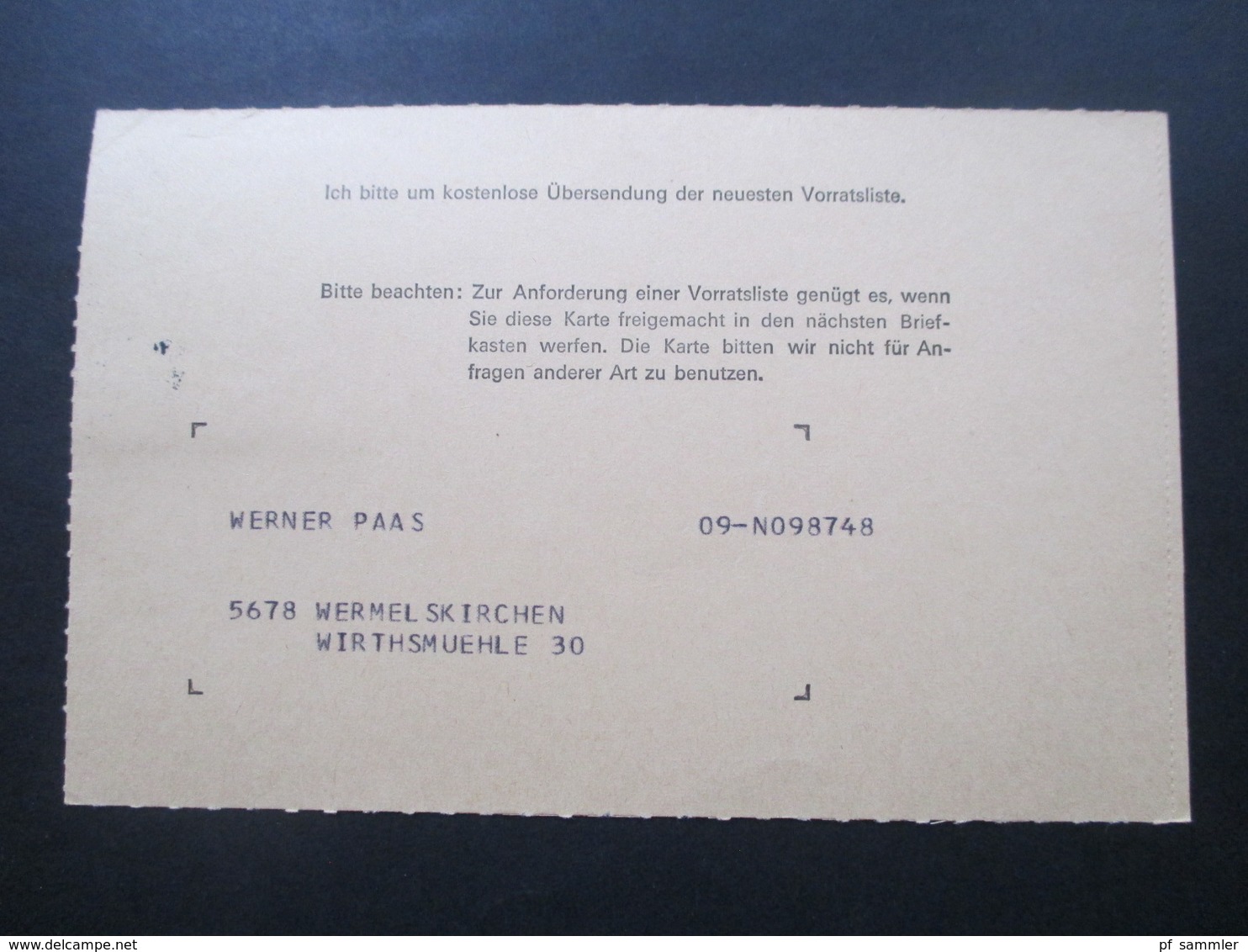 Berlin 1967 Nr. 303 Eckrandstück Unten Rechts Mit Formnummer FN 1 Drucksache - Cartas & Documentos