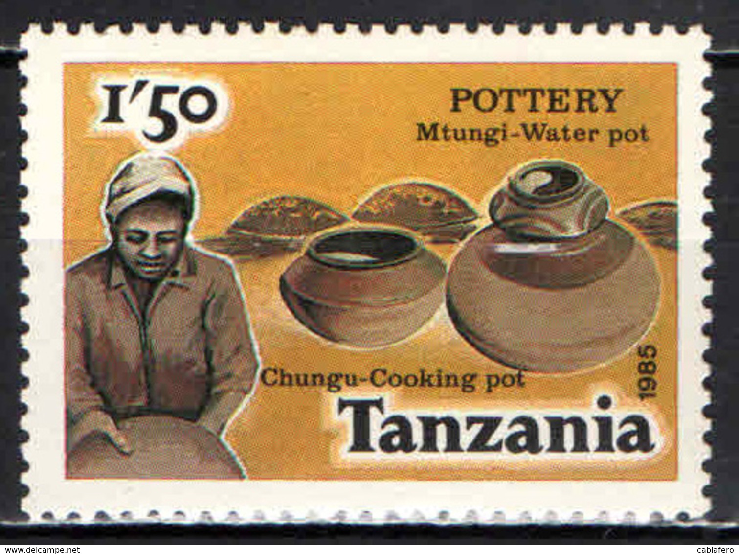 TANZANIA - 1985 - ARTIGIANATO DELLLA TANZANIA - VASI - MNH - Tanzania (1964-...)