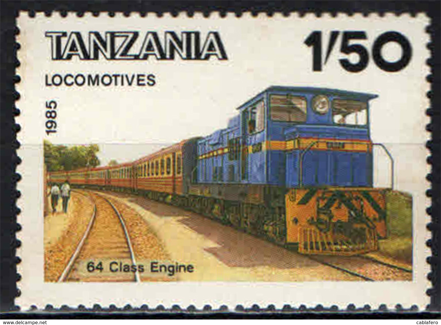 TANZANIA - 1985 - LOCOMOTIVA - MNH - Tanzania (1964-...)