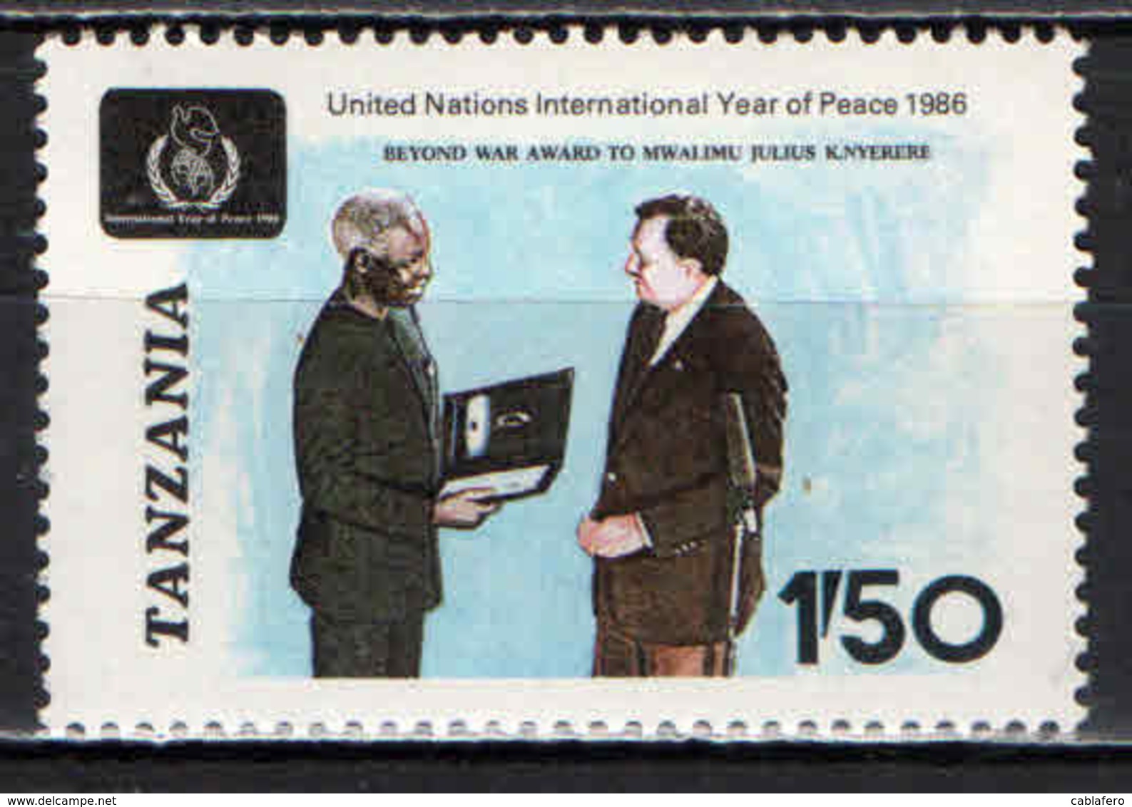 TANZANIA - 1986 - ANNO INTERNAZIONALE DELLA PACE - MNH - Tanzania (1964-...)