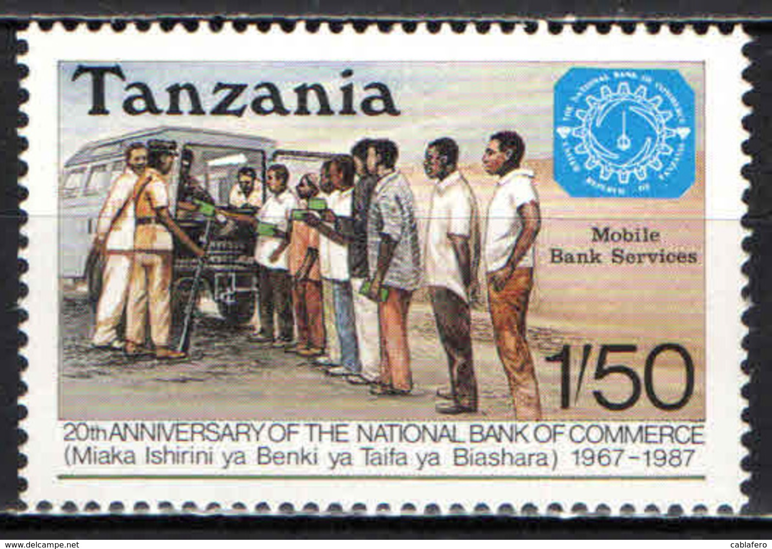 TANZANIA - 1987 - UFFICIO BANCARIO MOBILE - MNH - Tanzania (1964-...)