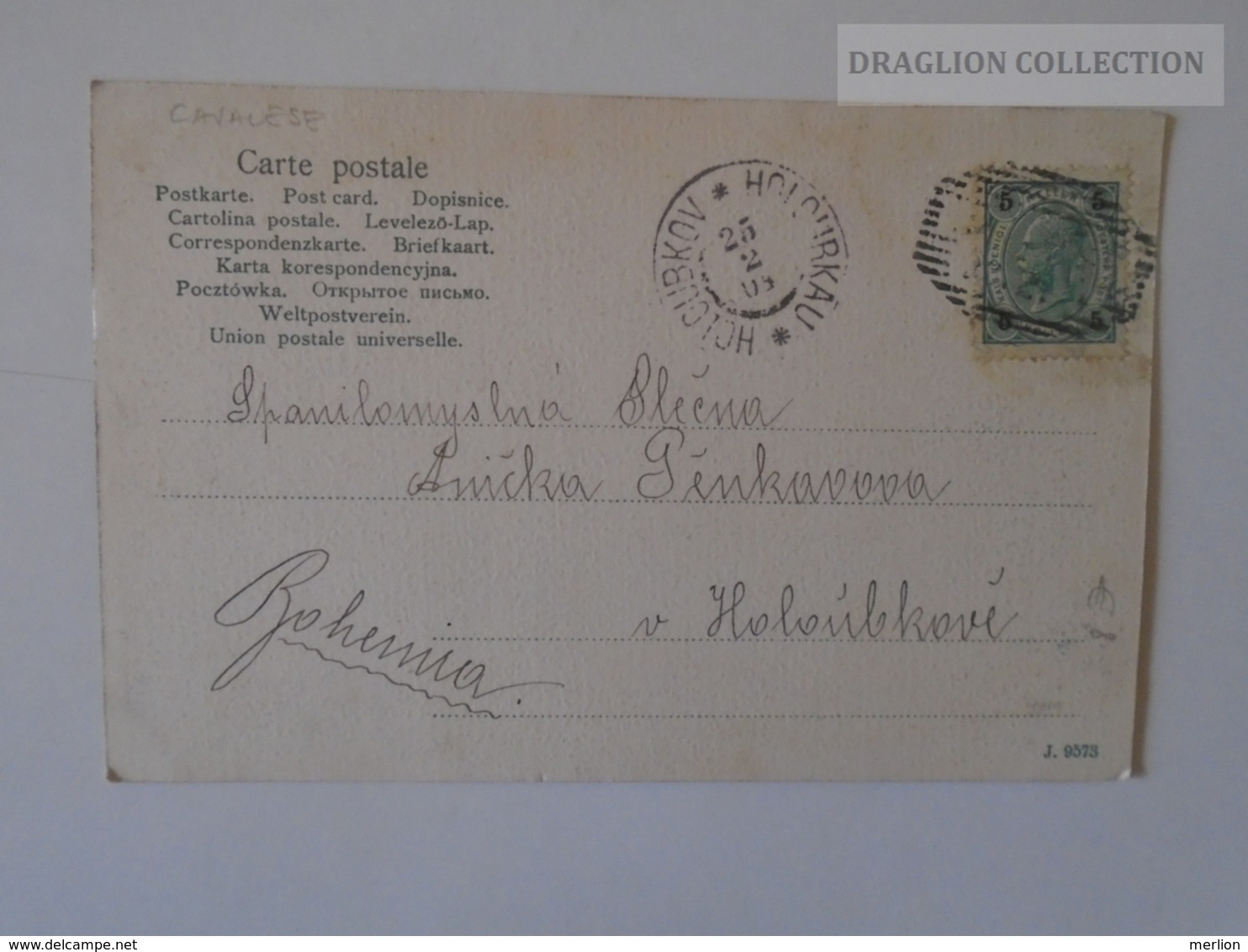 D163398 LITHO   Italia, Pala-Gruppe Gegen Den  Rollepass  PU 1904   Cancel Holoubkov Bohemia - Trento