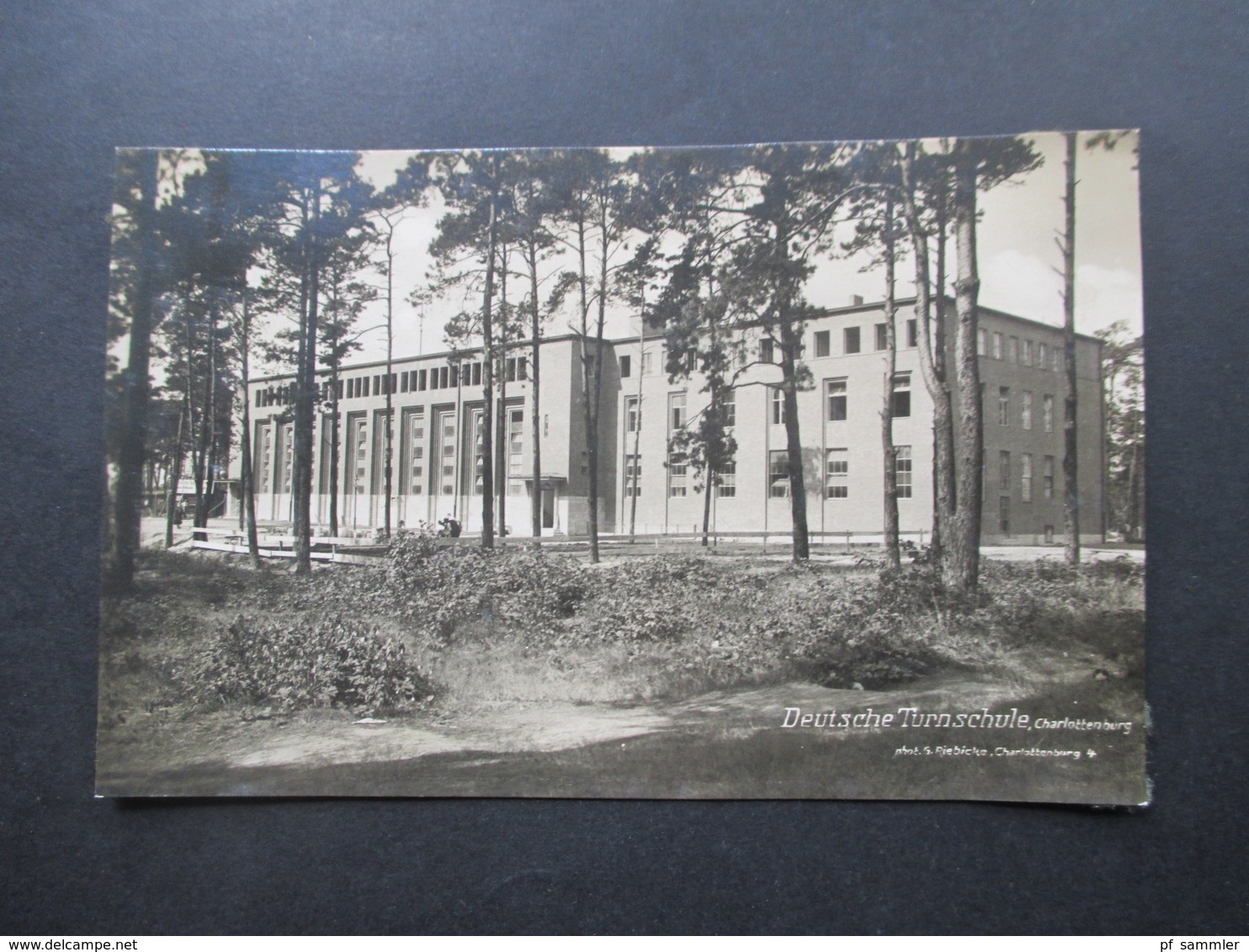 Echtfoto AK Deutsche Turnschule Berlin Charlottenburg Verlag G. Riebicke Ca. 1930er Jahre - Escuelas