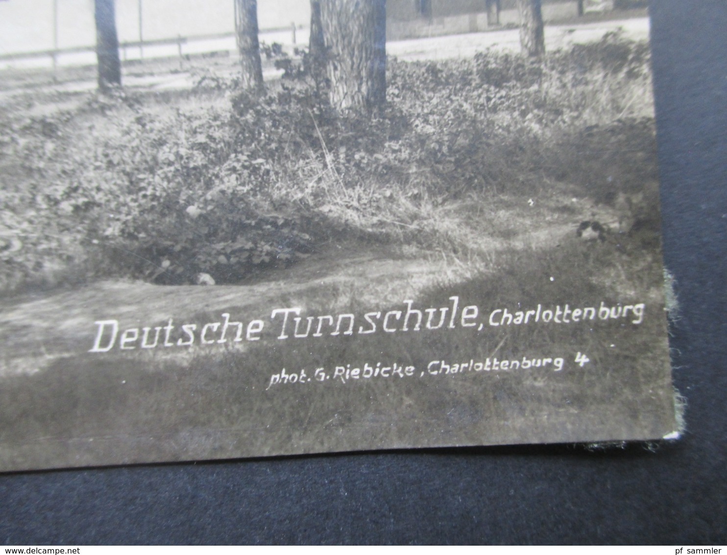 Echtfoto AK Deutsche Turnschule Berlin Charlottenburg Verlag G. Riebicke Ca. 1930er Jahre - Schulen