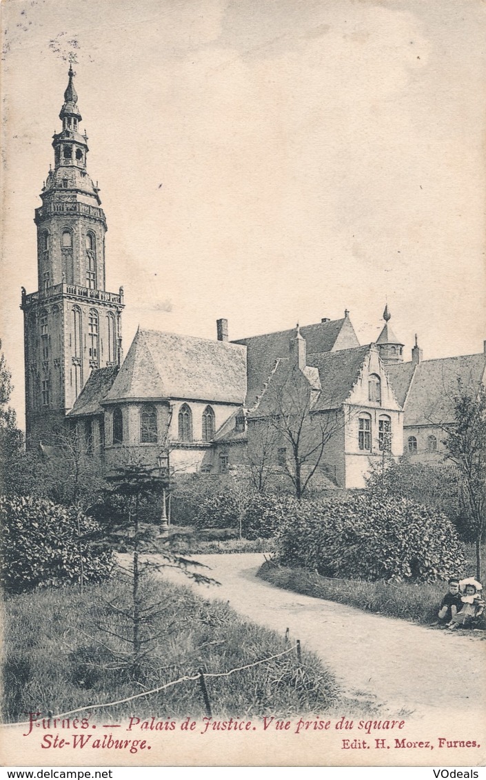 CPA - Belgique - Veurne - Furnes - Palais De Justice - Vue Prise Du Square - Veurne