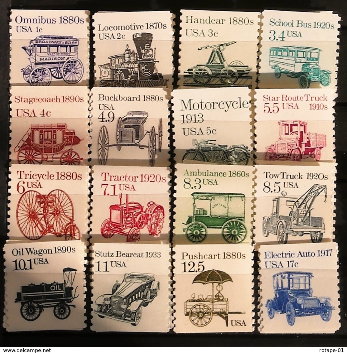 Etats Unis Années 80: Transports, Neuf ** - Unused Stamps