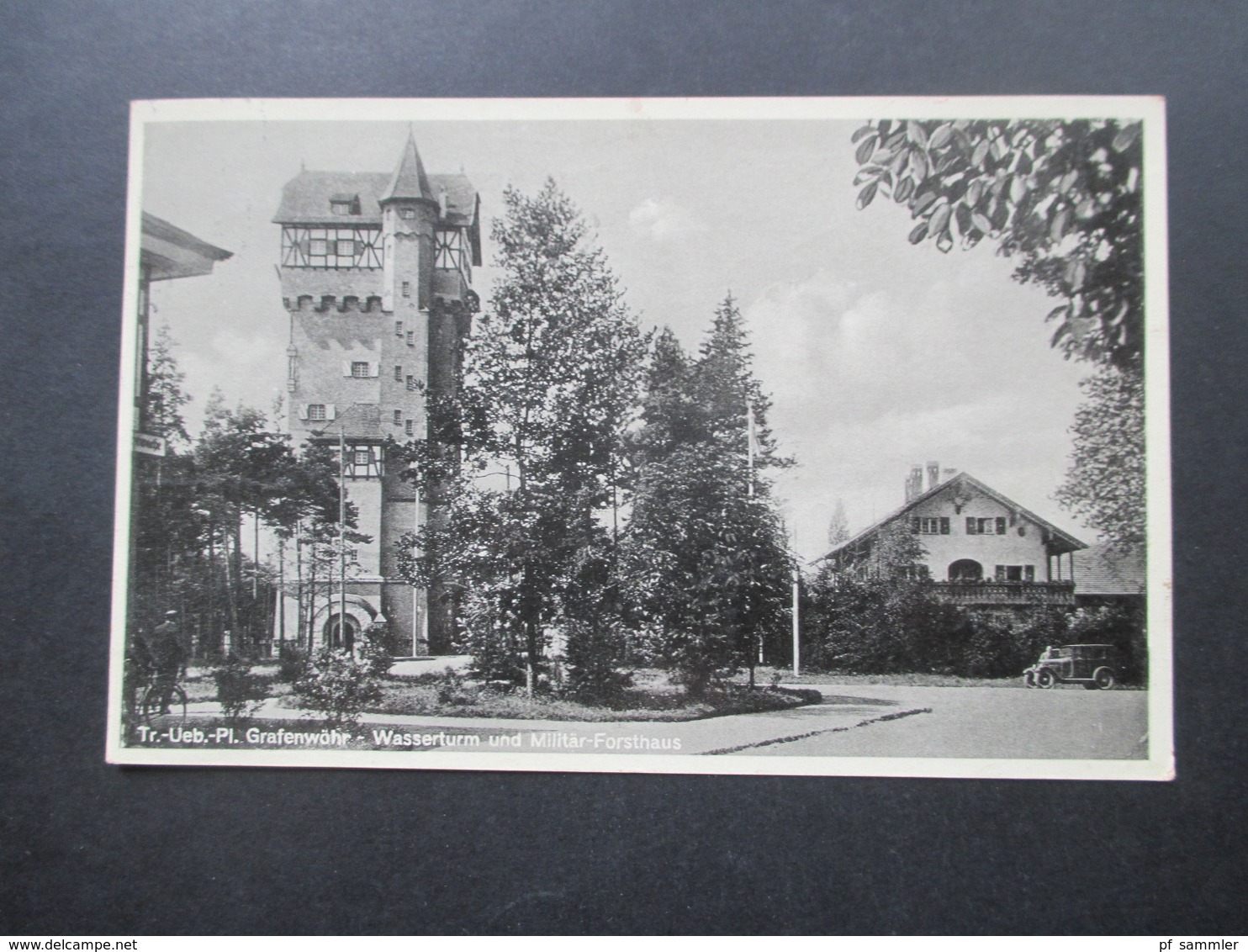 AK 1935 Ruppenübungsplatz Grafenwöhr Wasserturm Und Militär Forsthaus Photokunst Ernst Greiner Oberpfalz - Grafenwöhr