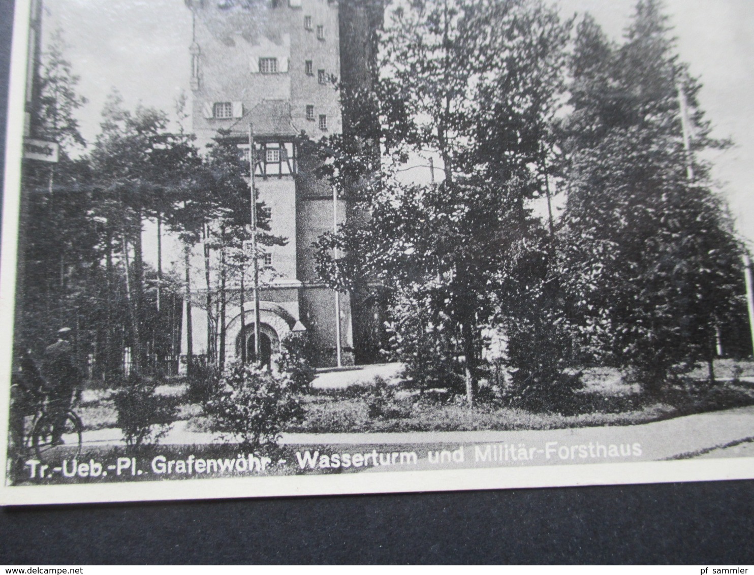 AK 1935 Ruppenübungsplatz Grafenwöhr Wasserturm Und Militär Forsthaus Photokunst Ernst Greiner Oberpfalz - Grafenwöhr