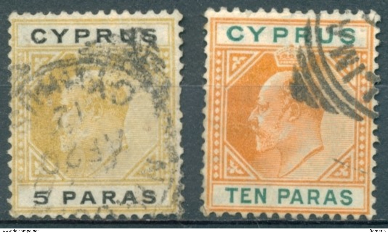 Chypre - 1904/1908 - Yt 44 Et 45 - Oblitérés - Chipre (...-1960)