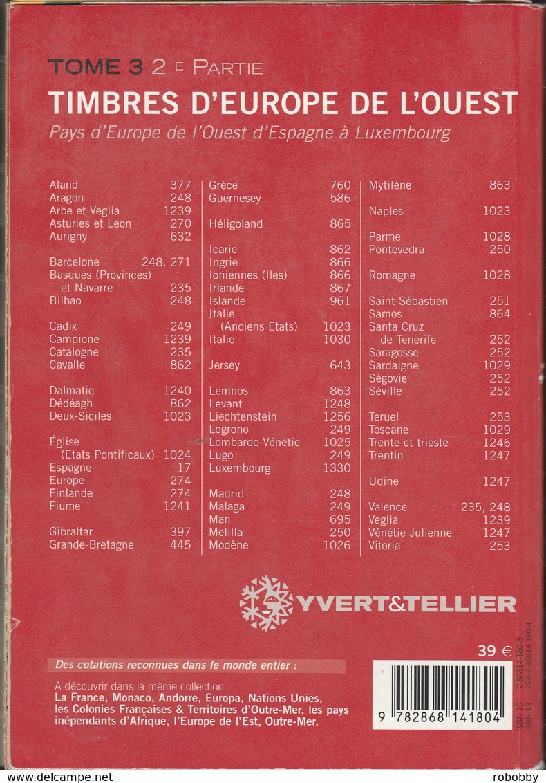 Catalogue De Europe De L'Ouest (d'Espagne à Luxembourg) - Autres & Non Classés