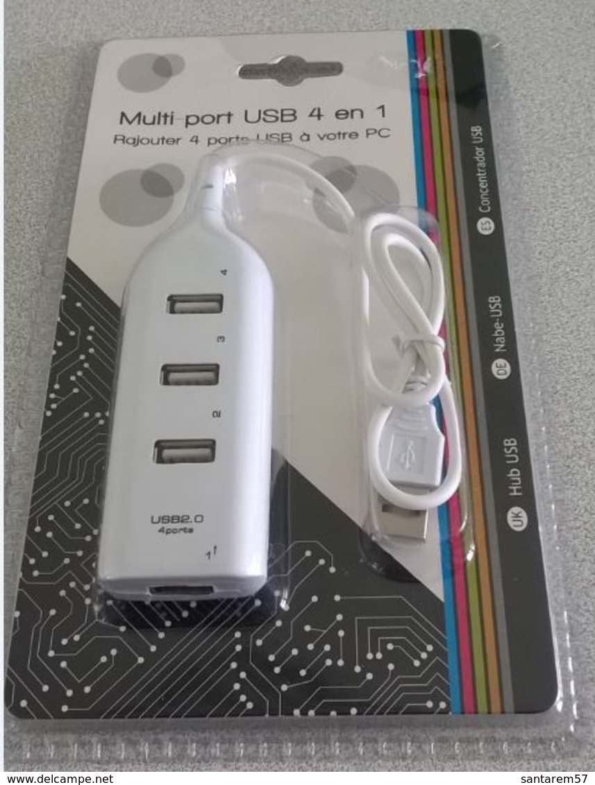 Multi Port USB 2.0 4 En 1 à Brancher Uniquement Sur PC - Autres & Non Classés