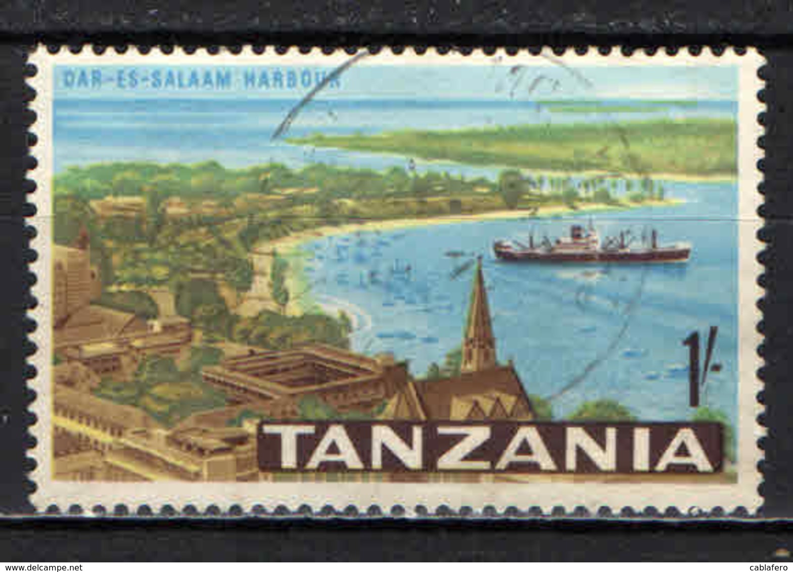 TANZANIA - 1965 - PORTO DI DAR EL SALAAM - USATO - Tanzania (1964-...)